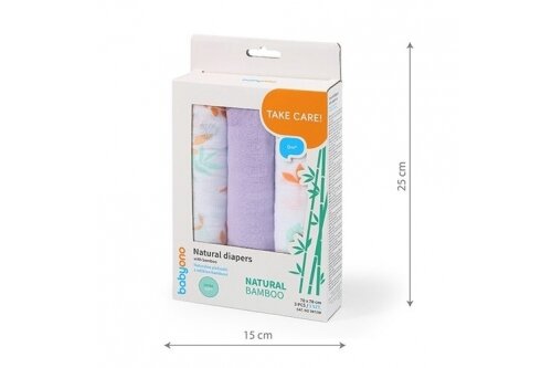 BAMBOO diapers BabyOno 397/08-3 pcs 5 BAMBOO diapers BabyOno 397/08-3 pcs 5