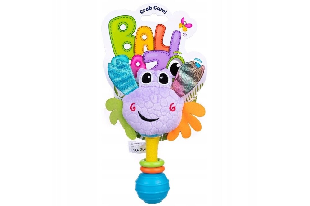 Rattle toy Balibazoo CRAB CAROL Rattle toy Balibazoo CRAB CAROL