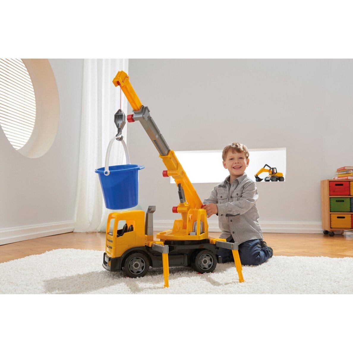 ⭐Žaislinis kranas LENA Giga Trucks, 70 cm, 3+ 1 ⭐Žaislinis kranas LENA Giga Trucks, 70 cm, 3+ 1