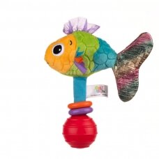 Žaislas su barškučiu Balibazoo FISH FELICITY
