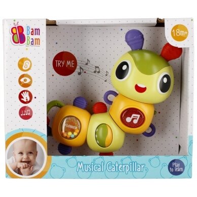 Интерактивная Музыкальная BamBam MUSICAL CATERPILLAR 3 Интерактивная Музыкальная BamBam MUSICAL CATERPILLAR 3