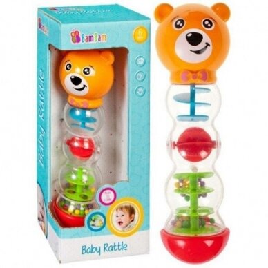 Žaislas-barškutis BamBam MIŚ Žaislas-barškutis BamBam MIŚ