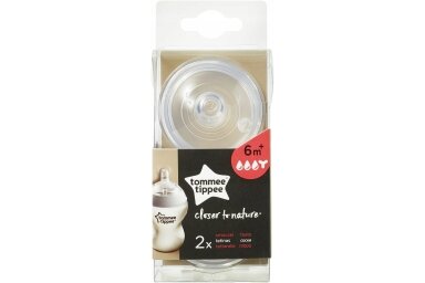 Tommee Tippee CLOSER TO NATURE Teats 6+, 2 pcs Tommee Tippee CLOSER TO NATURE Teats 6+, 2 pcs